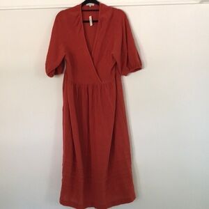 Madewell dress size M rust color NWT